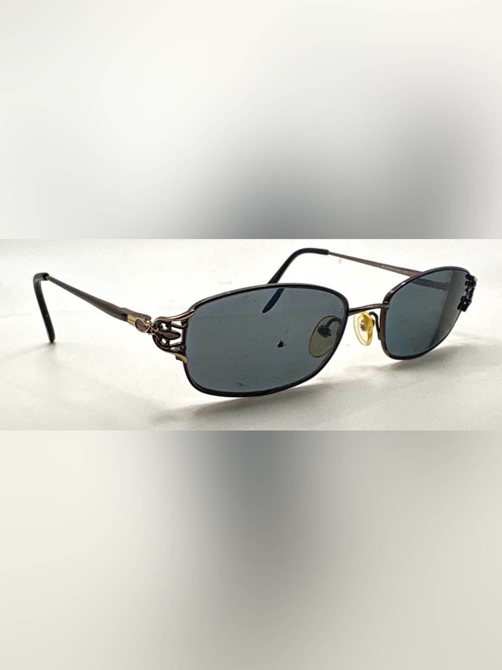 Silver Dollar Zora Gunmetal Oval Sunglasses Frames Only